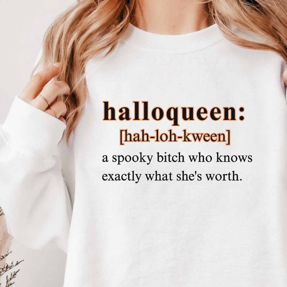 halloqueen crewneck (on etsy!)